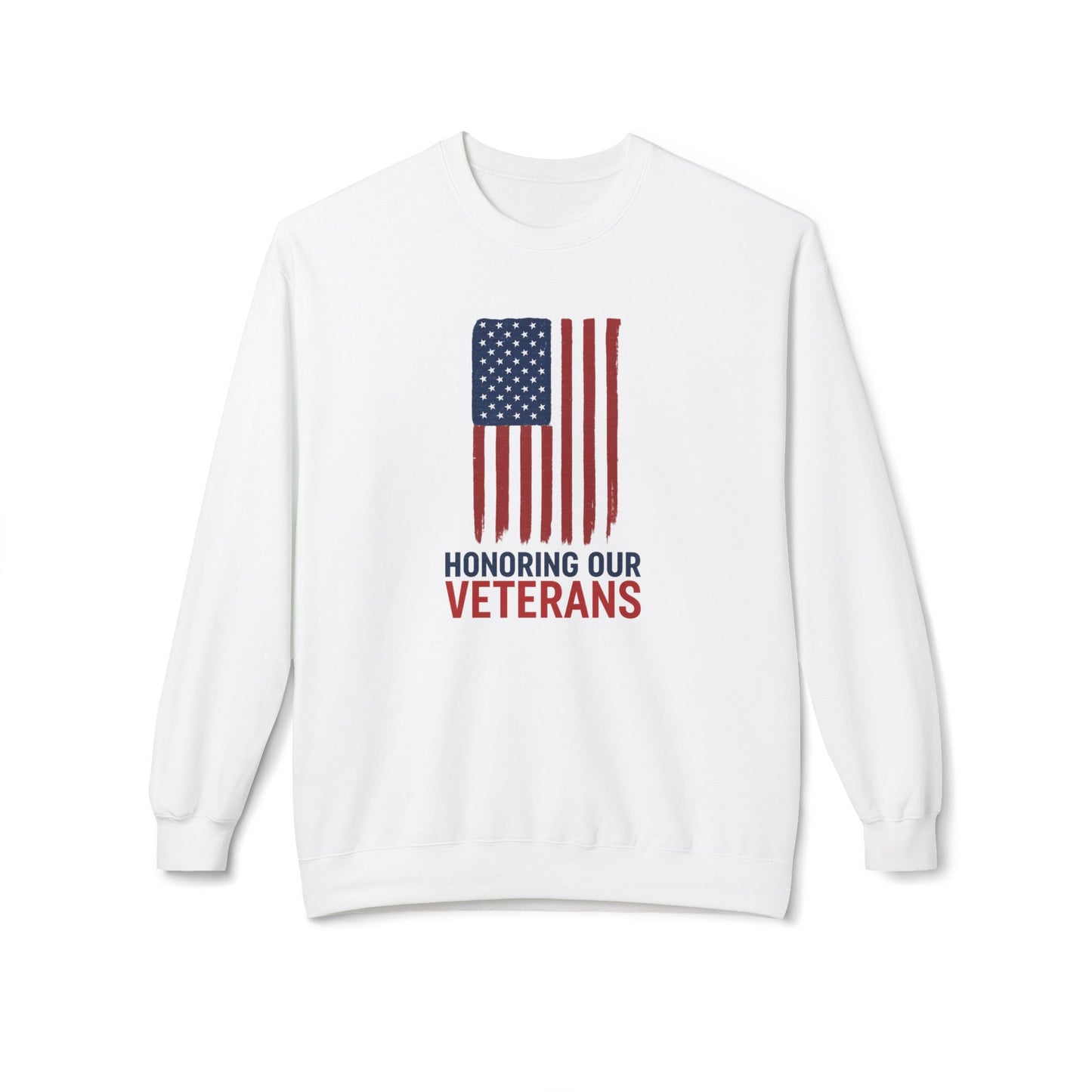 "Honoring Veterans" Unisex Fleece Crewneck Sweatshirt