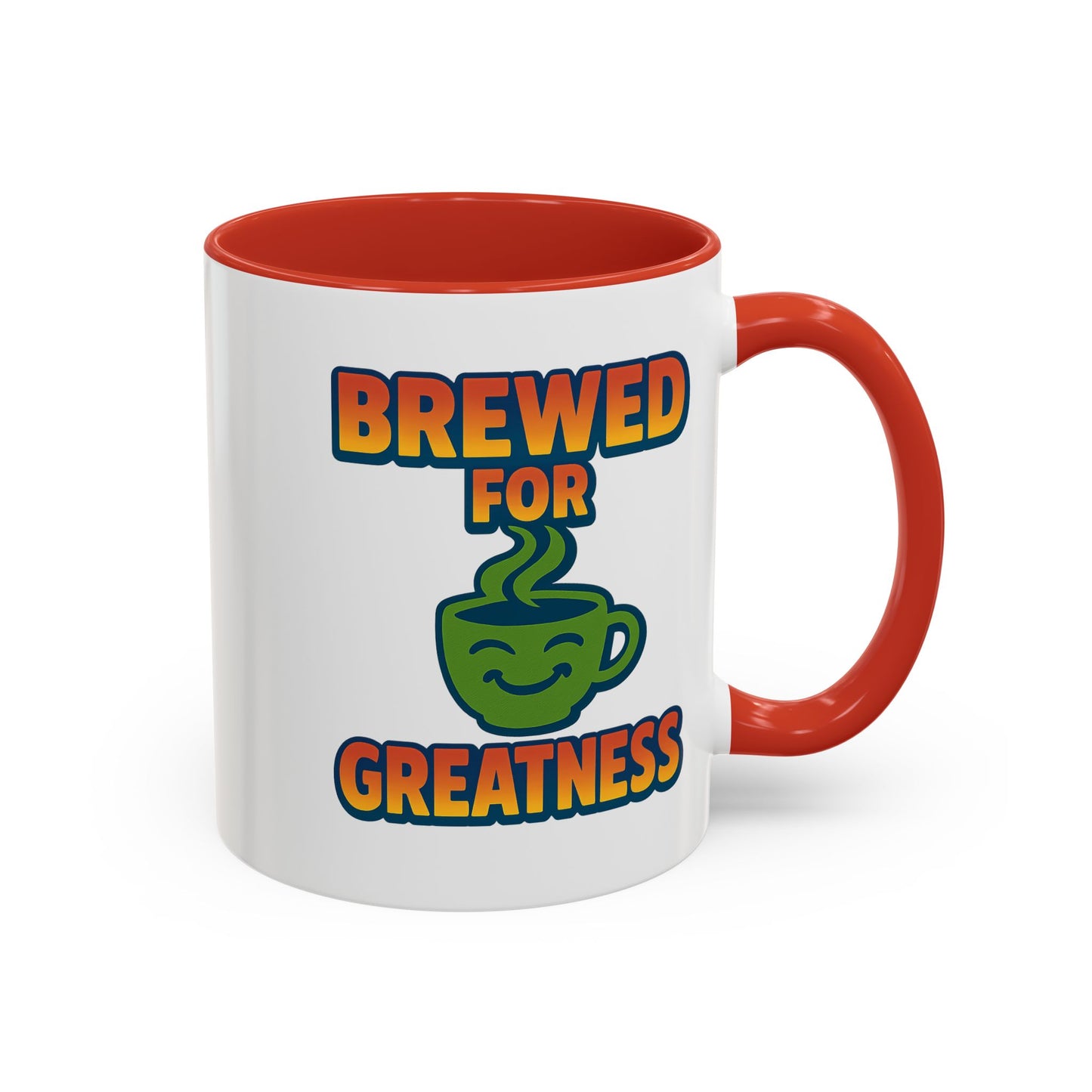 "Brewed For Greatness" Accent Mug