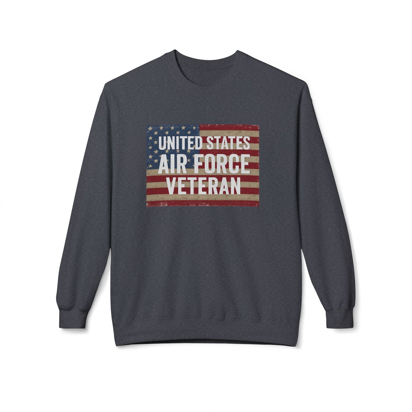 Air Force Vet Unisex Fleece Crewneck Sweatshirt