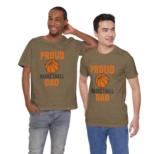 "Proud Basketball Dad" Jersey Tee