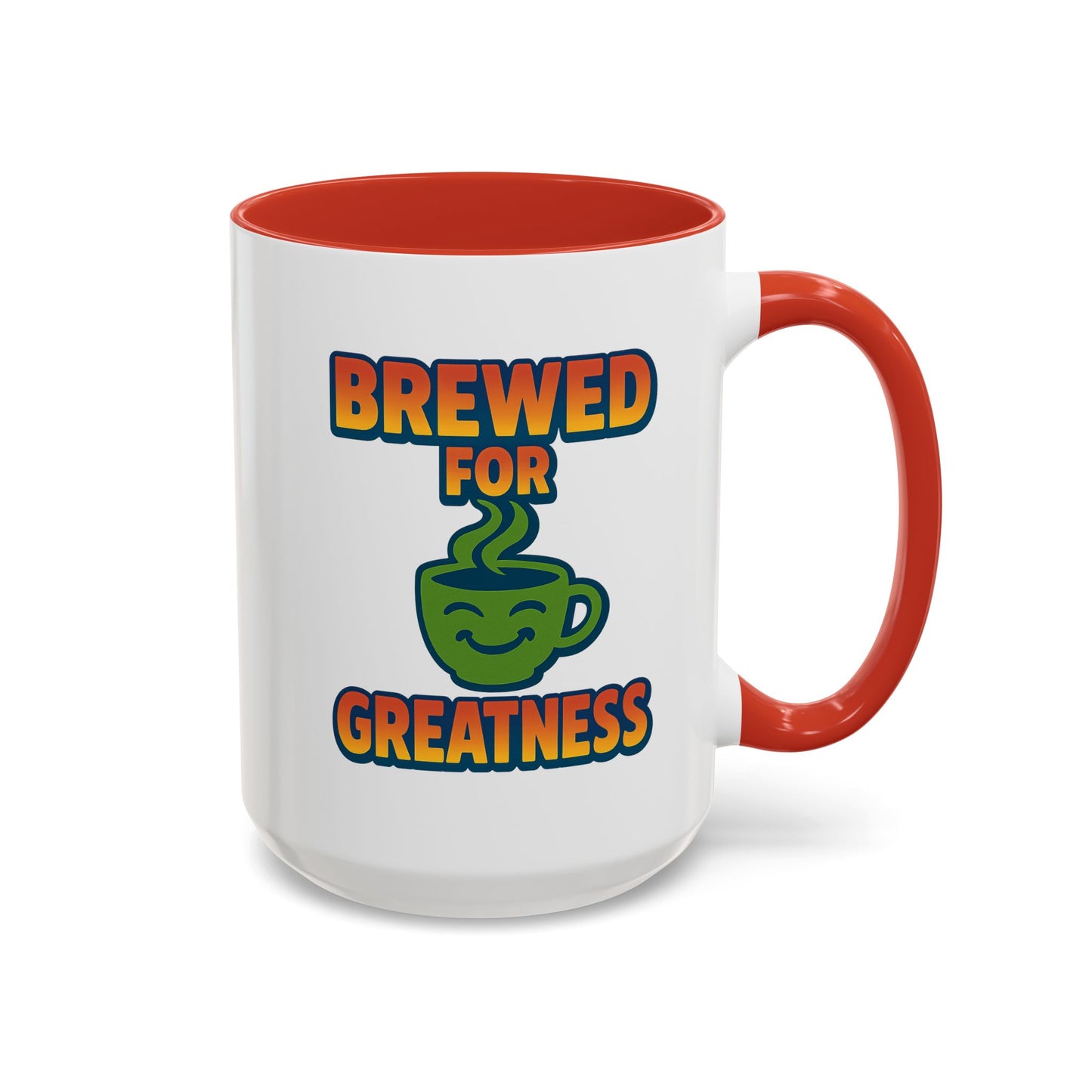 "Brewed For Greatness" Accent Mug