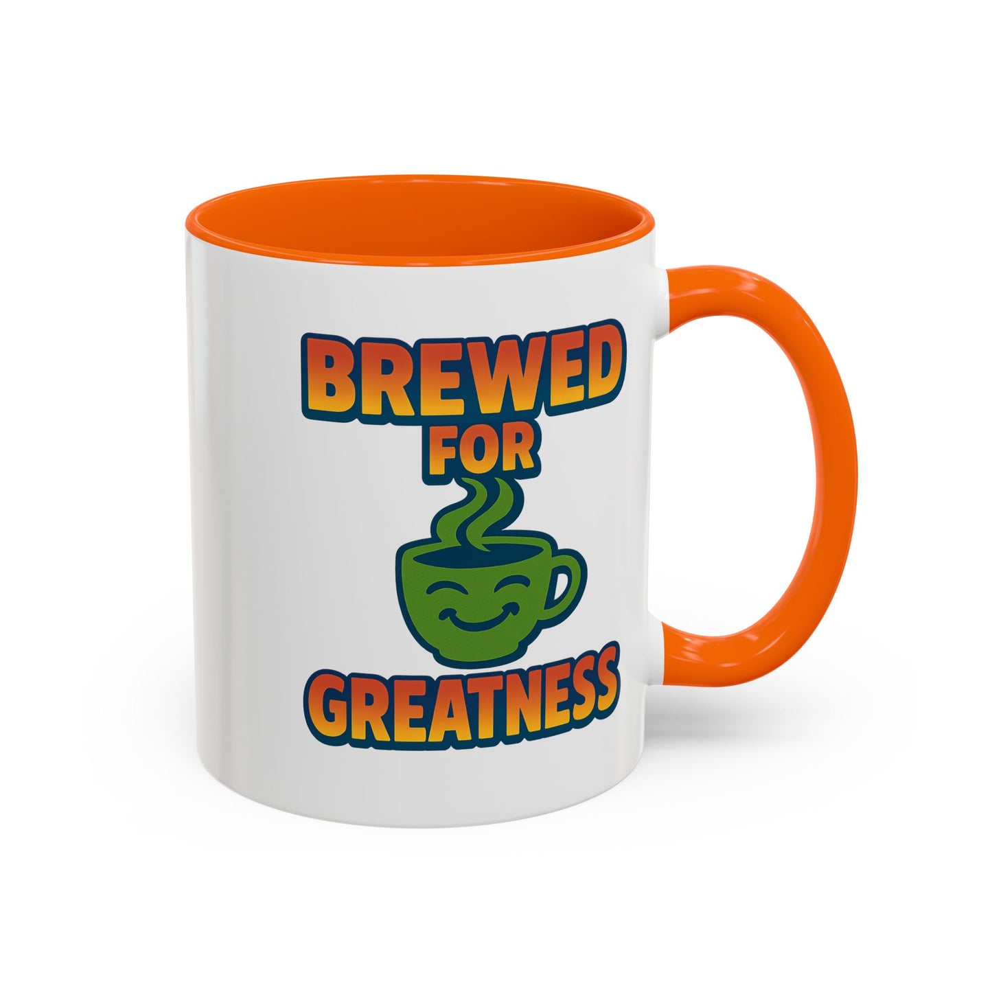 "Brewed For Greatness" Accent Mug