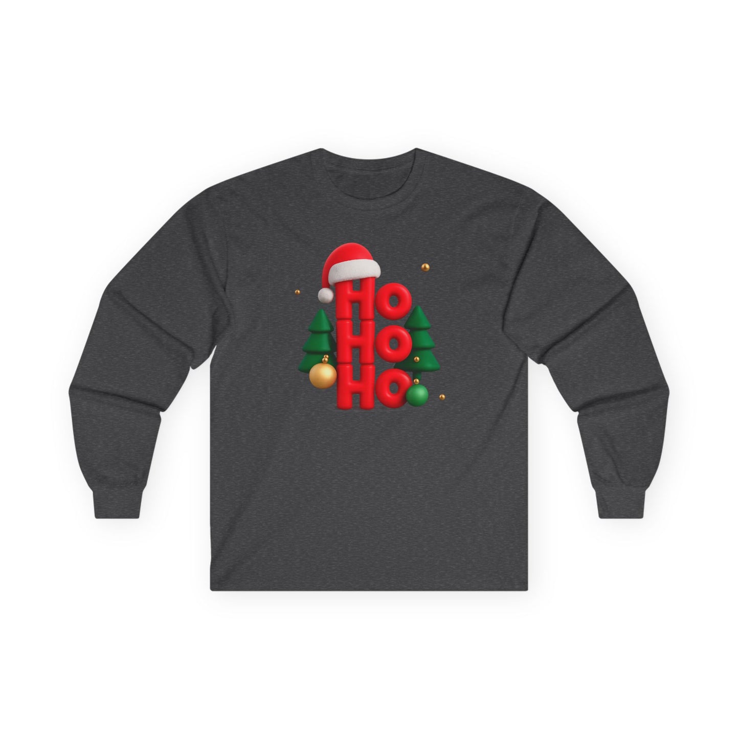 "Ho Ho Ho" Unisex Long Sleeve Tee