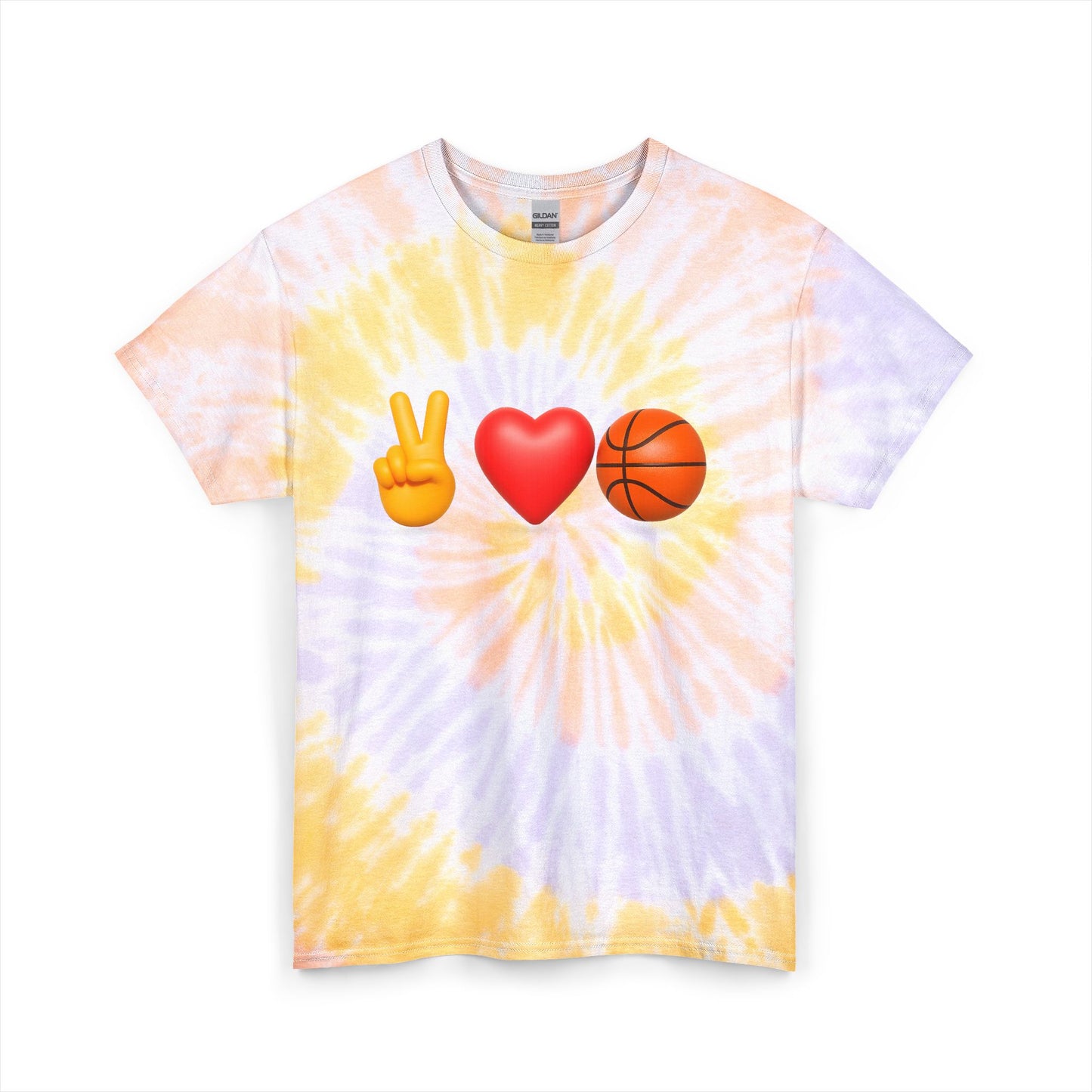 "Peace, Love, Basketball" Unisex Tie Dye Tee