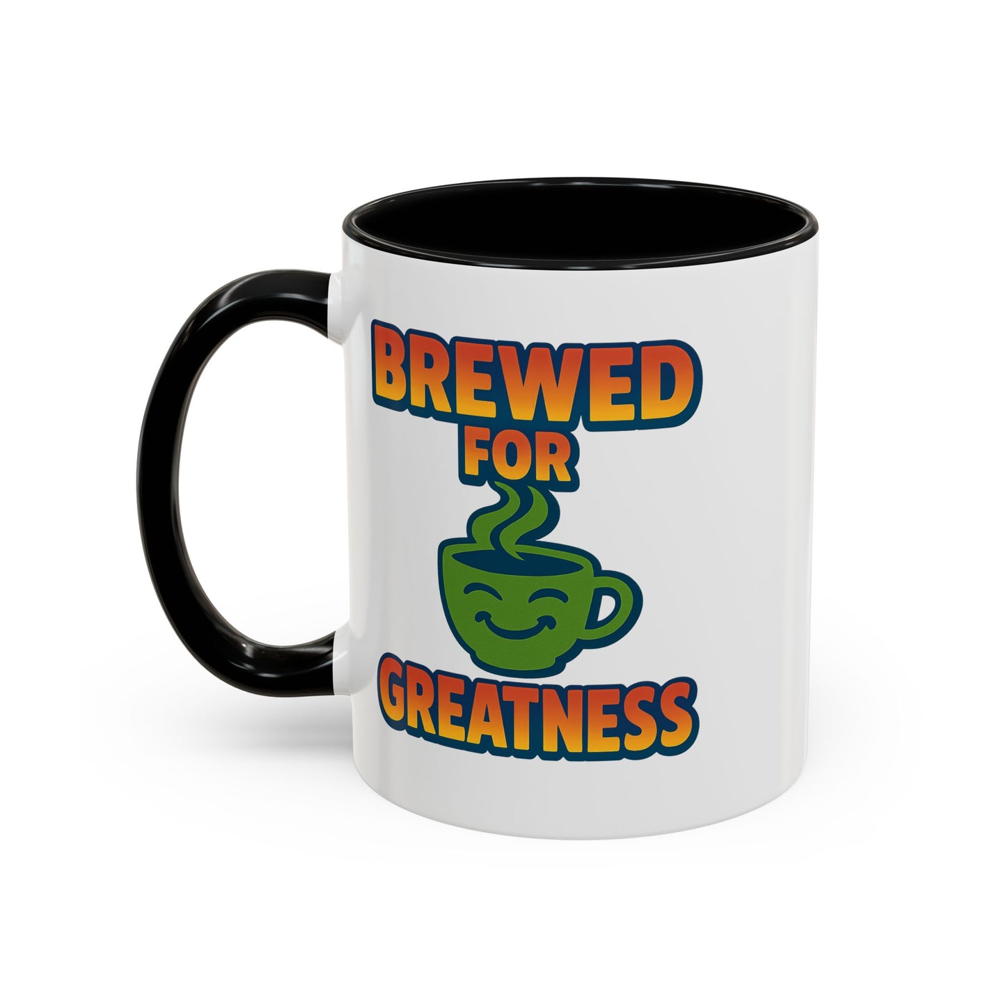 "Brewed For Greatness" Accent Mug