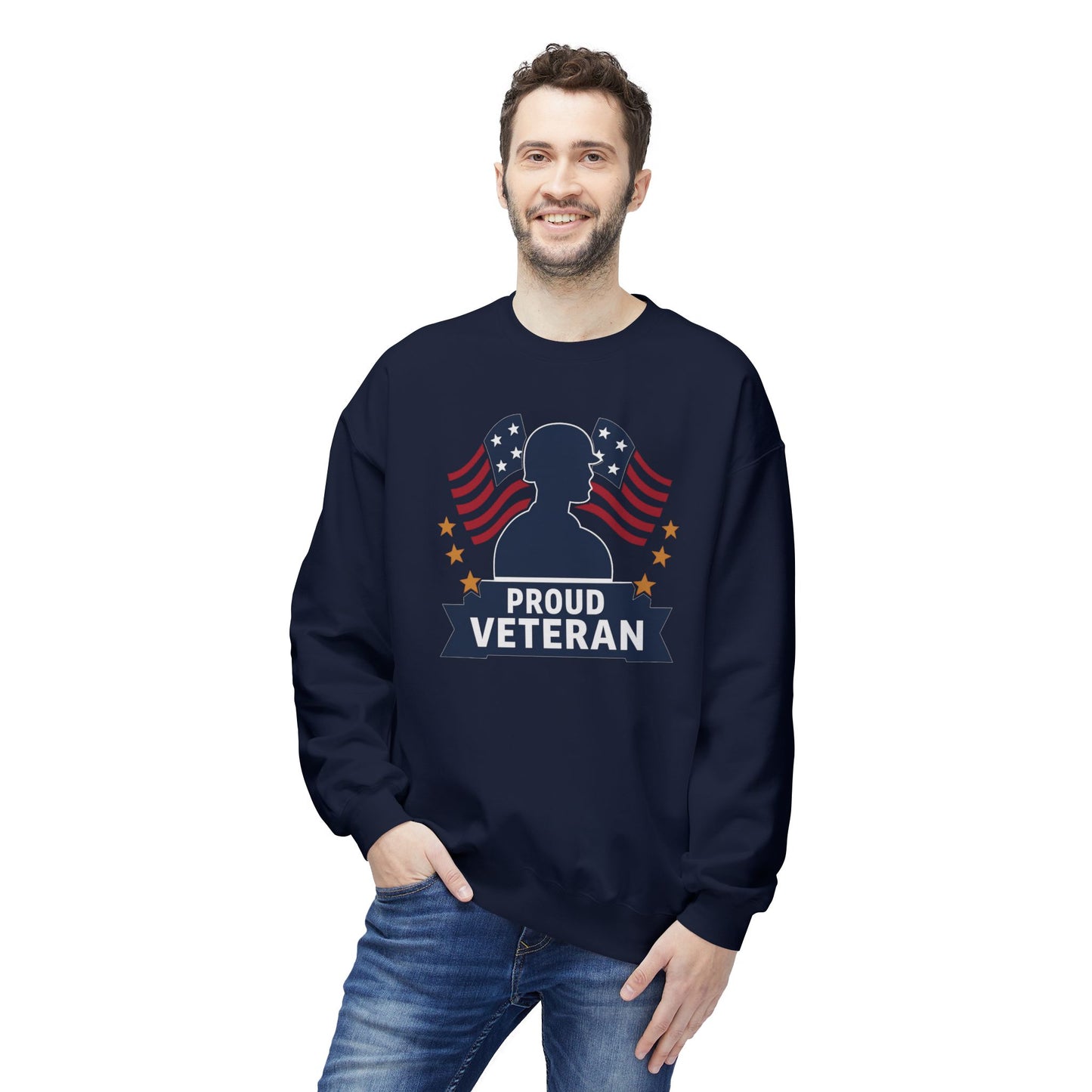 Proud Vet Unisex Fleece Crewneck Sweatshirt