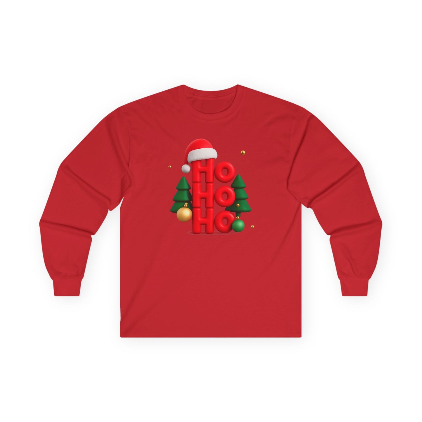 "Ho Ho Ho" Unisex Long Sleeve Tee