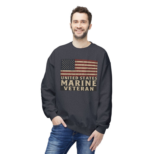 Marine Vet Unisex Fleece Crewneck Sweatshirt