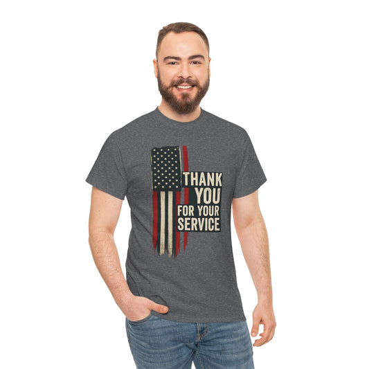 "Thank You For Your Service" Veterans Day Unisex Tee