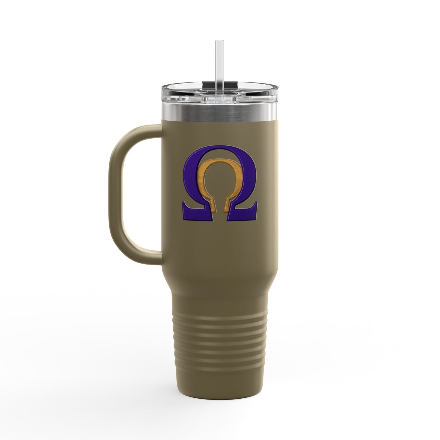 Omega Legacy Tumbler – Power in Every Sip - Insulated Travel Mug, 40oz