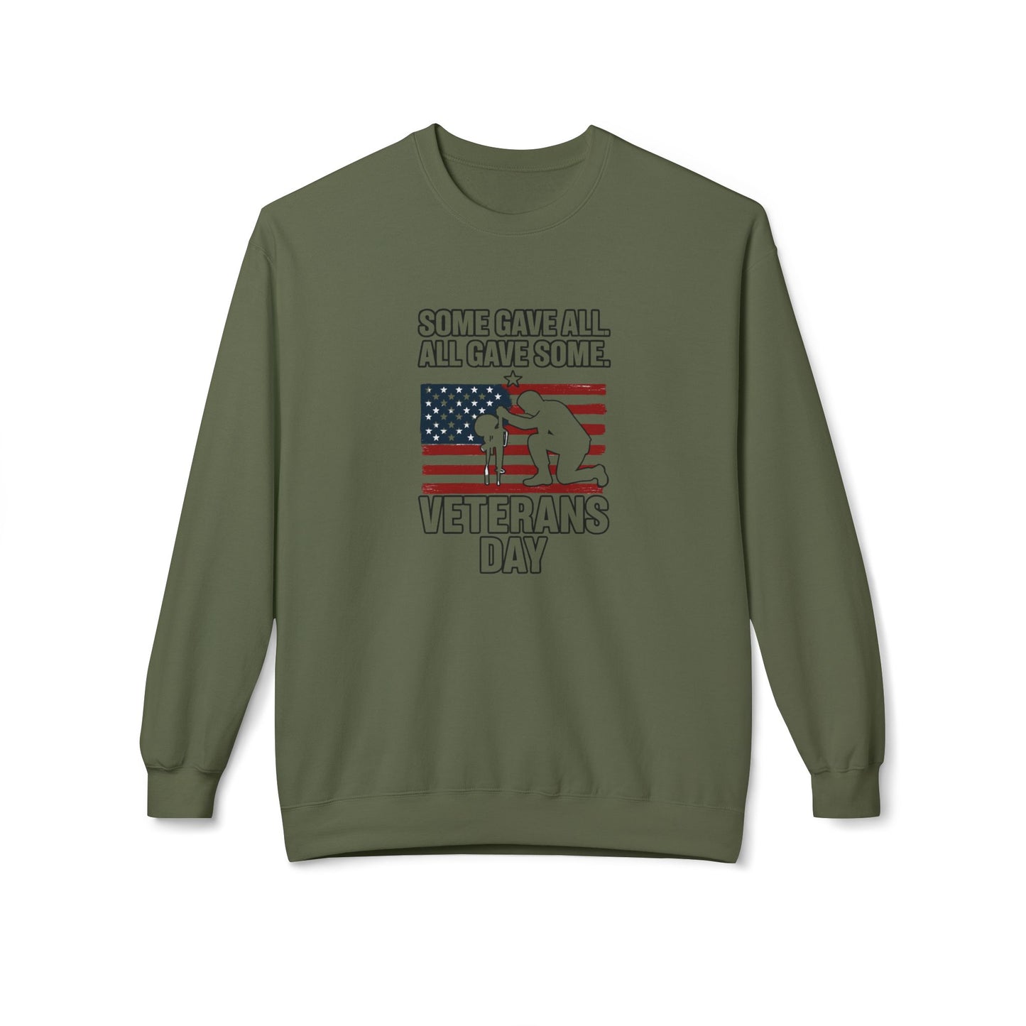 "Some Gave All. All Gave Some." Unisex Fleece Crewneck Sweatshirt