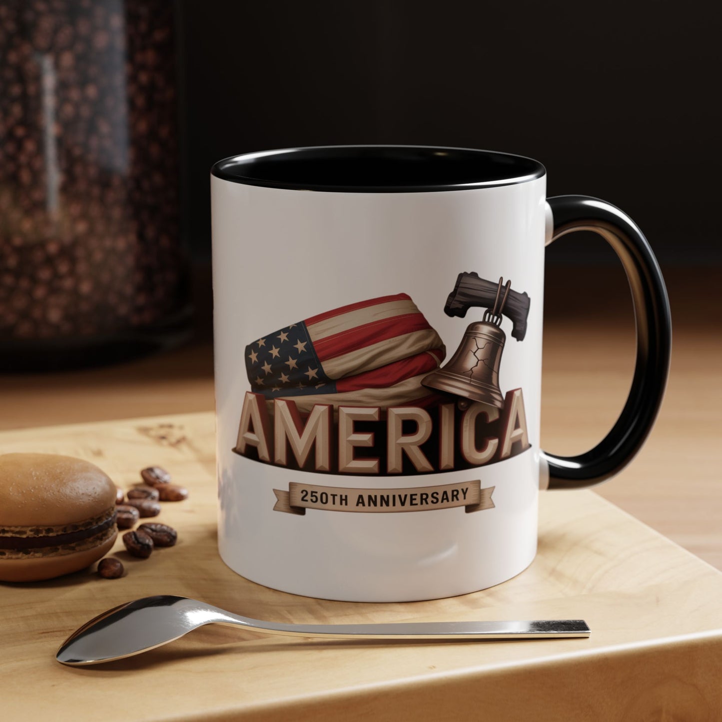 America Built 250th Anniversary Coffee Mug | Patriotic USA Pride Mug – 11oz & 15oz
