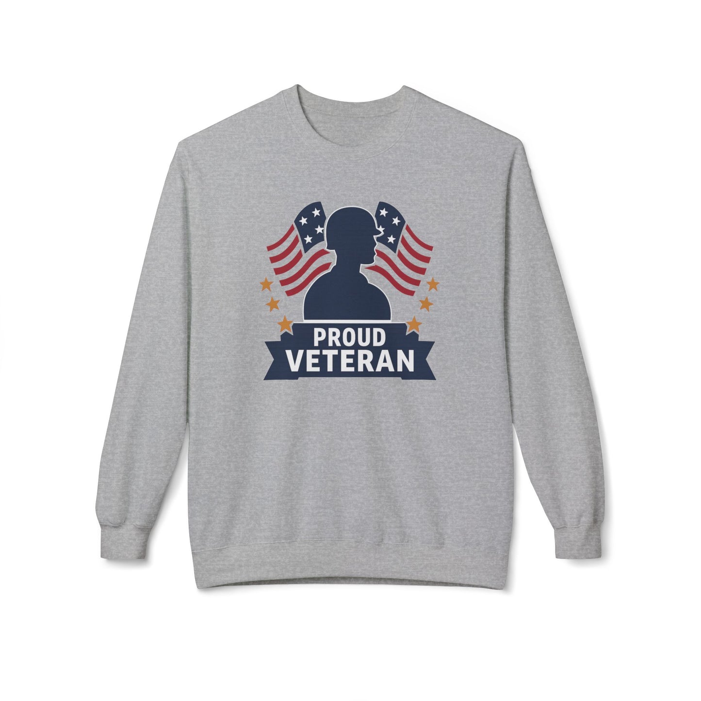 Proud Vet Unisex Fleece Crewneck Sweatshirt