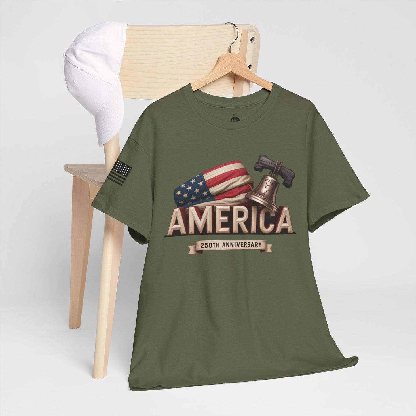 America Built. America Strong. USA 250th Anniversary Unisex Tee