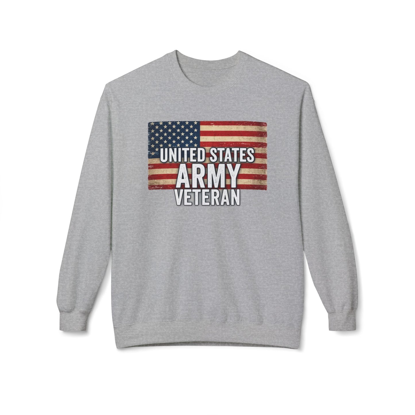 Army Vet Unisex Fleece Crewneck Sweatshirt