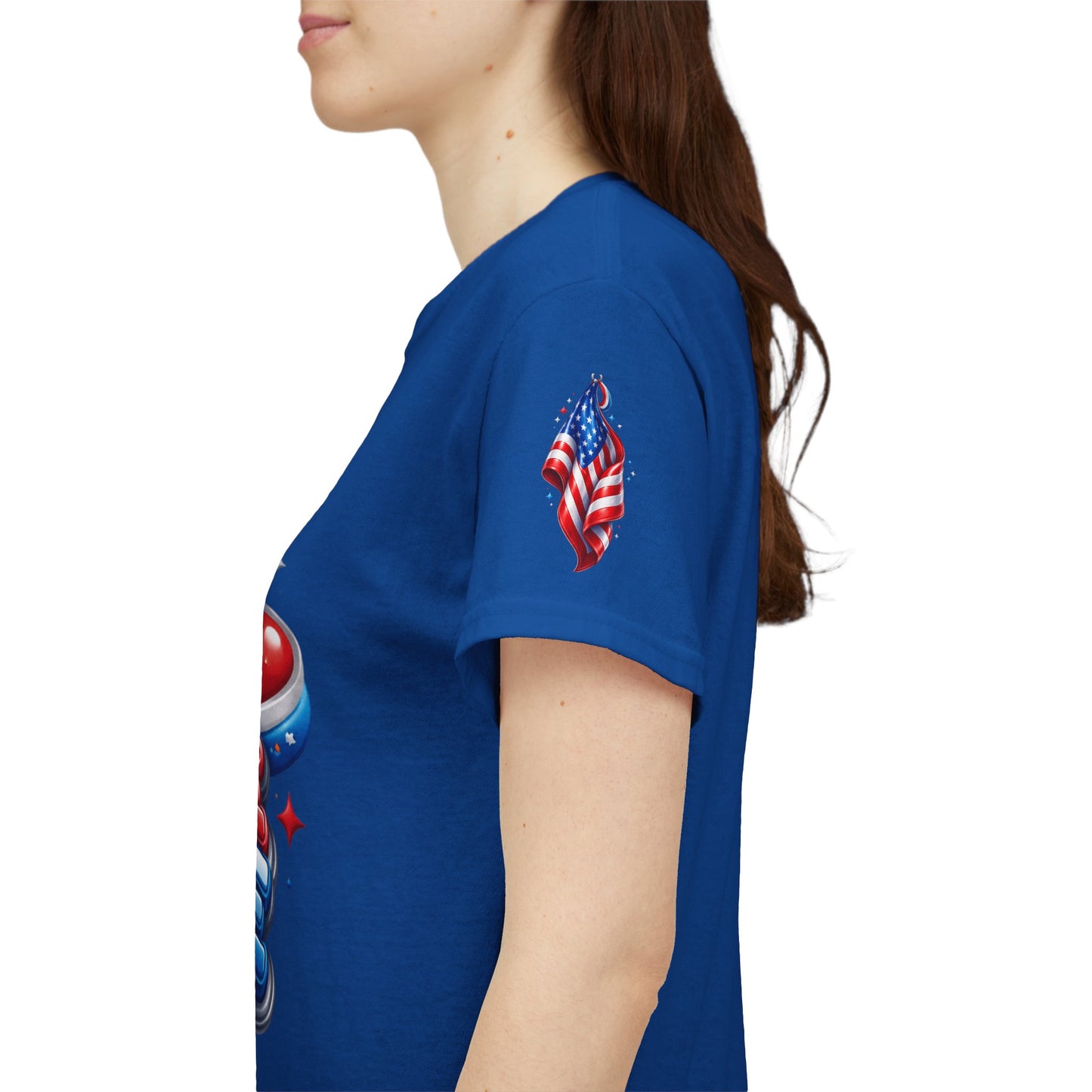 Peace & Love Patriotic Tee – Red, White & Blue Edition