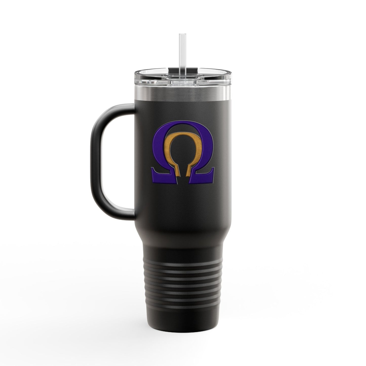 Omega Legacy Tumbler – Power in Every Sip - Insulated Travel Mug, 40oz