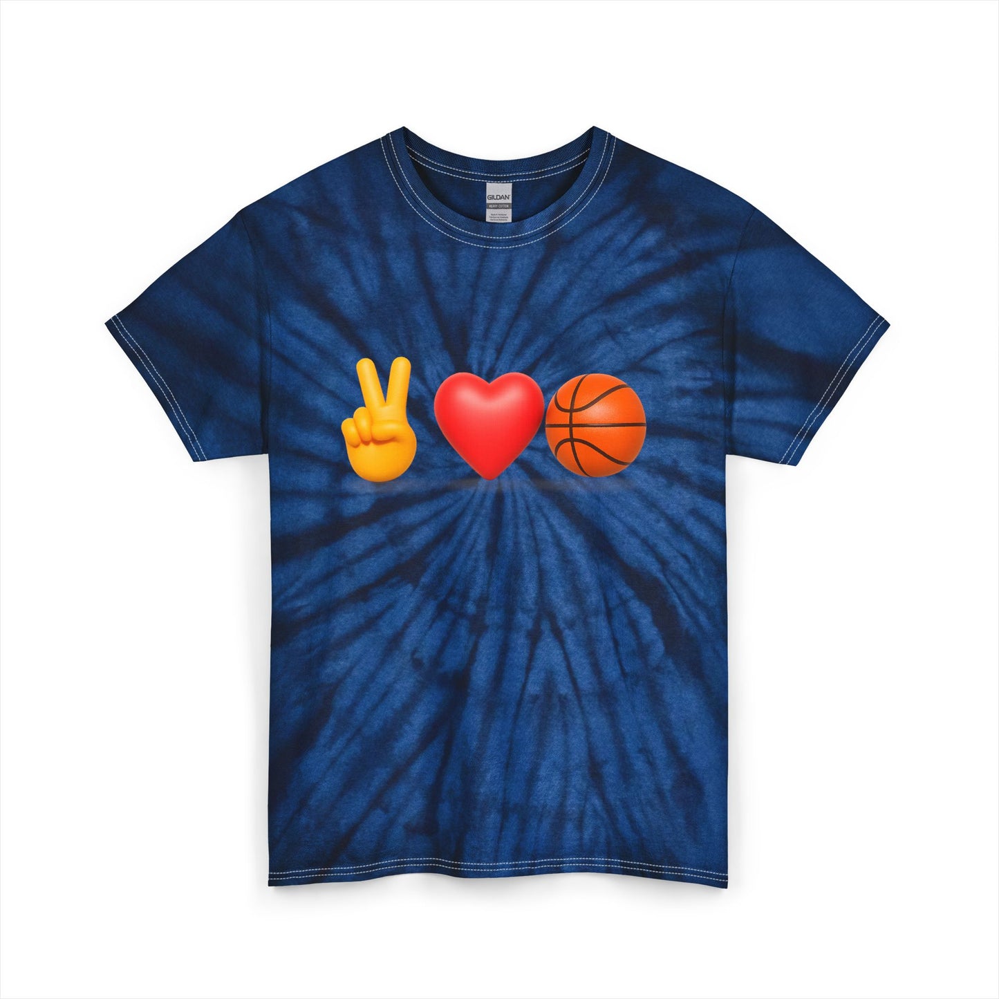 "Peace, Love, Basketball" Unisex Tie Dye Tee
