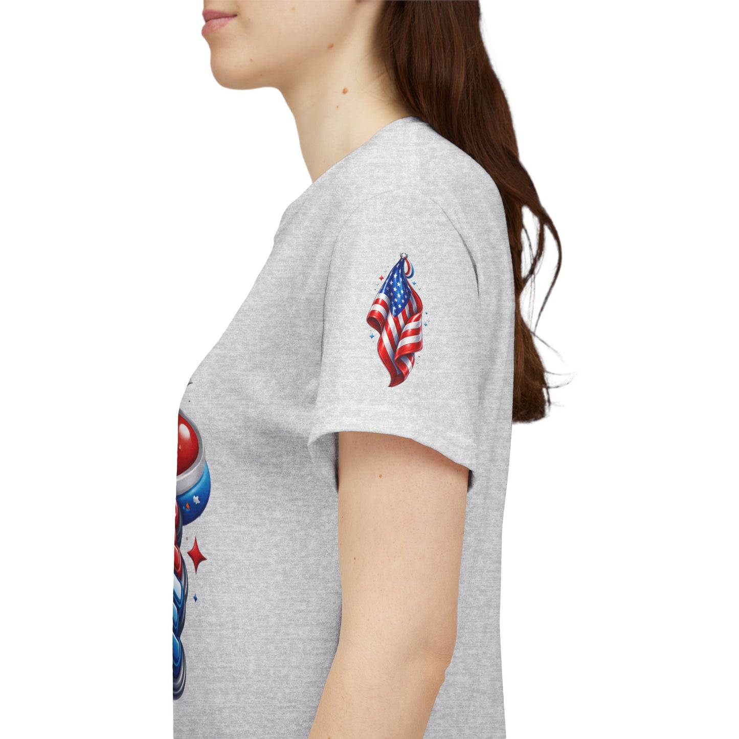 Peace & Love Patriotic Tee – Red, White & Blue Edition