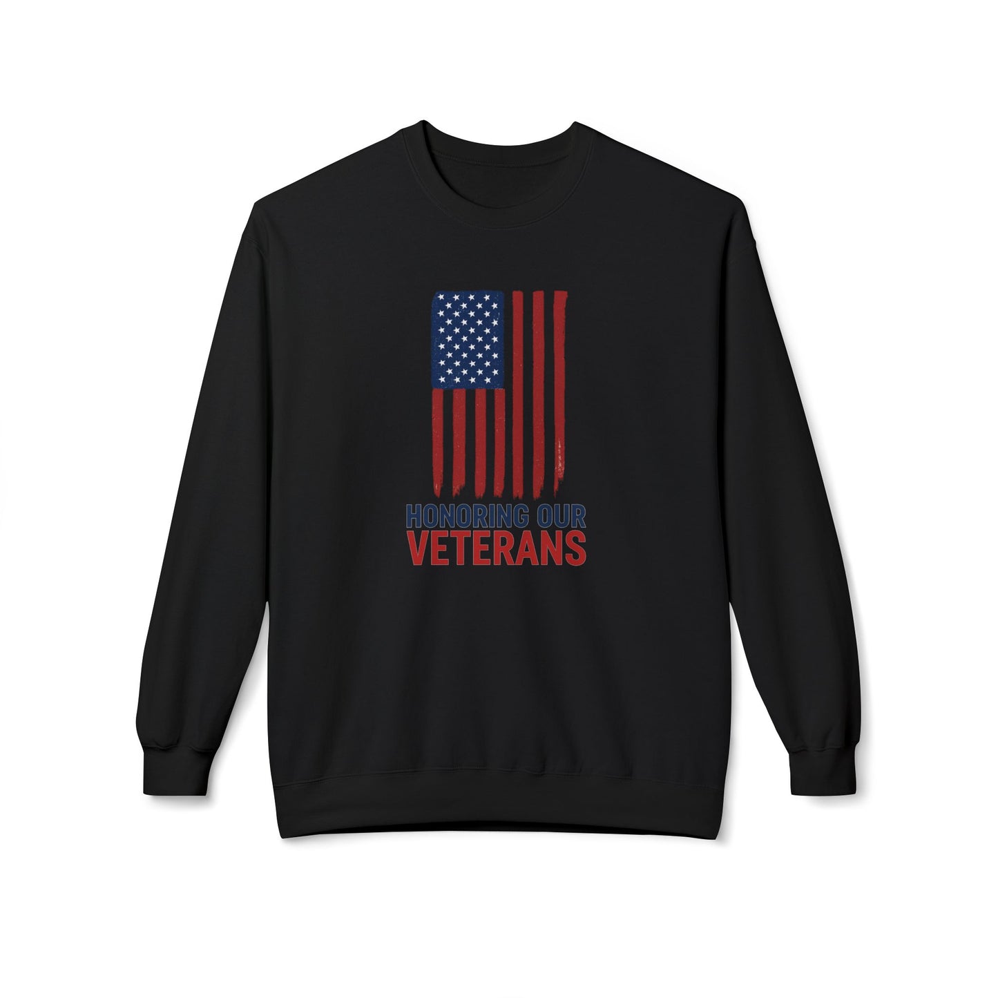"Honoring Veterans" Unisex Fleece Crewneck Sweatshirt