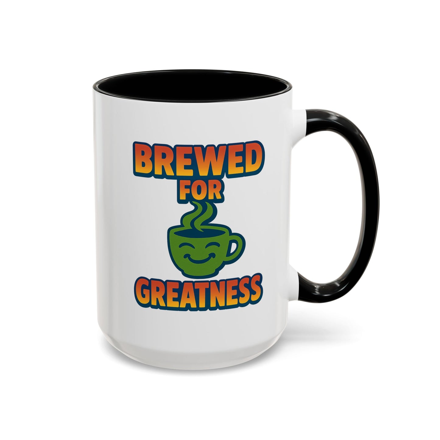 "Brewed For Greatness" Accent Mug