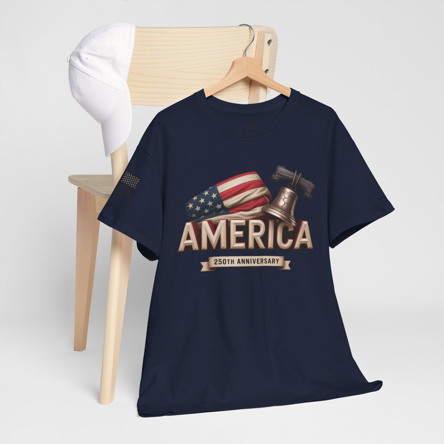 America Built. America Strong. USA 250th Anniversary Unisex Tee