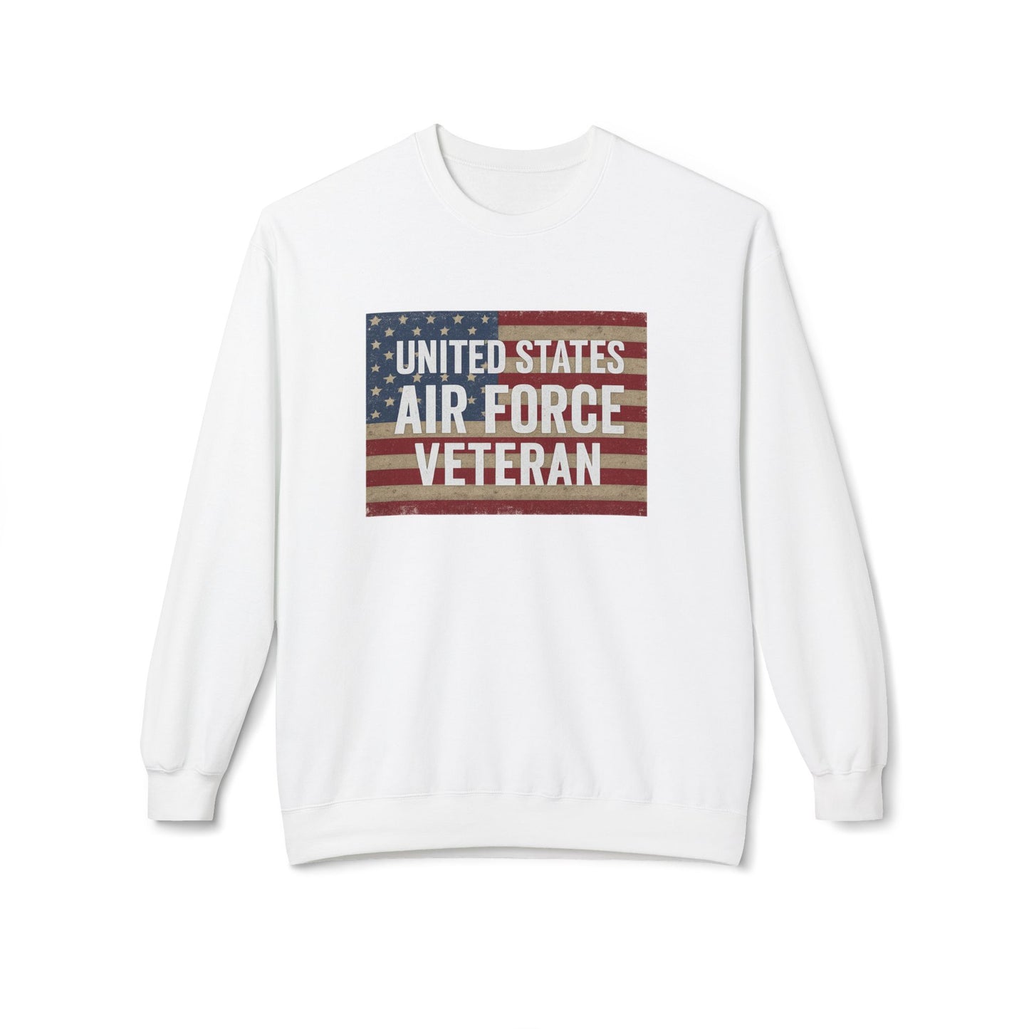 Air Force Vet Unisex Fleece Crewneck Sweatshirt