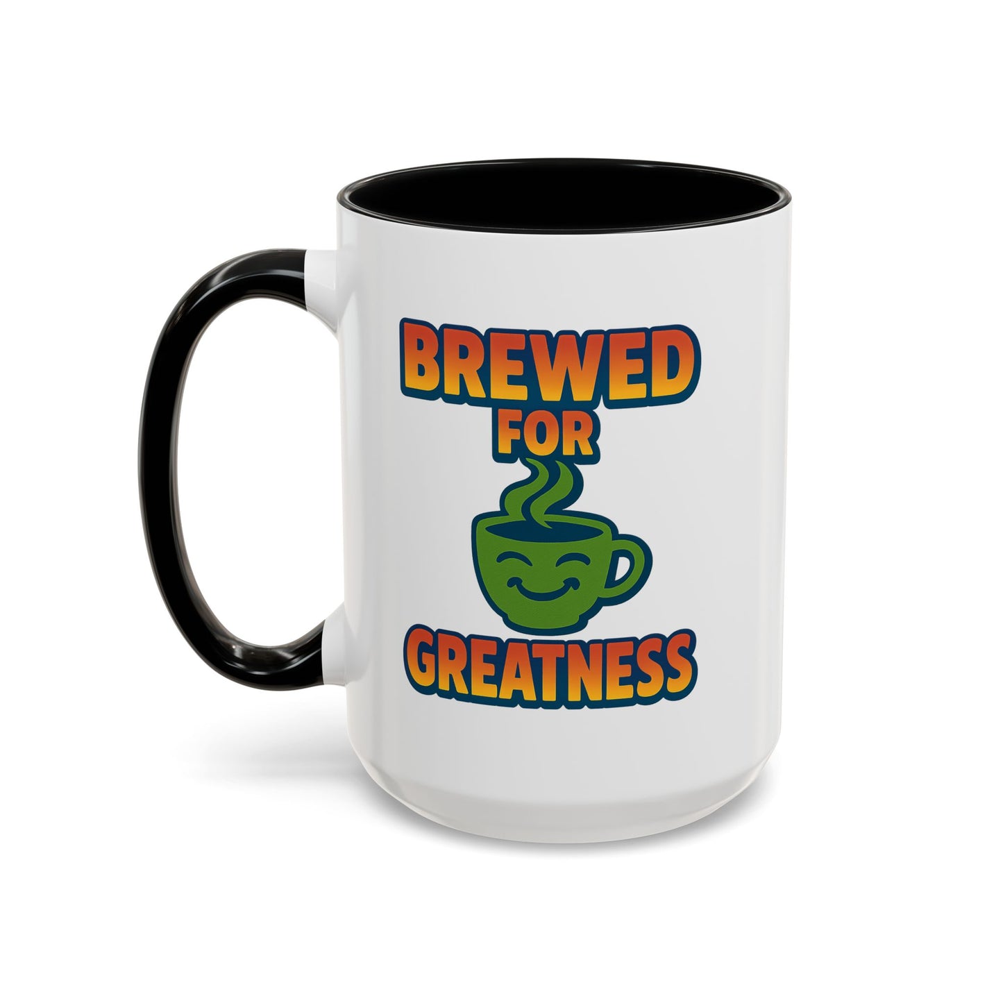 "Brewed For Greatness" Accent Mug