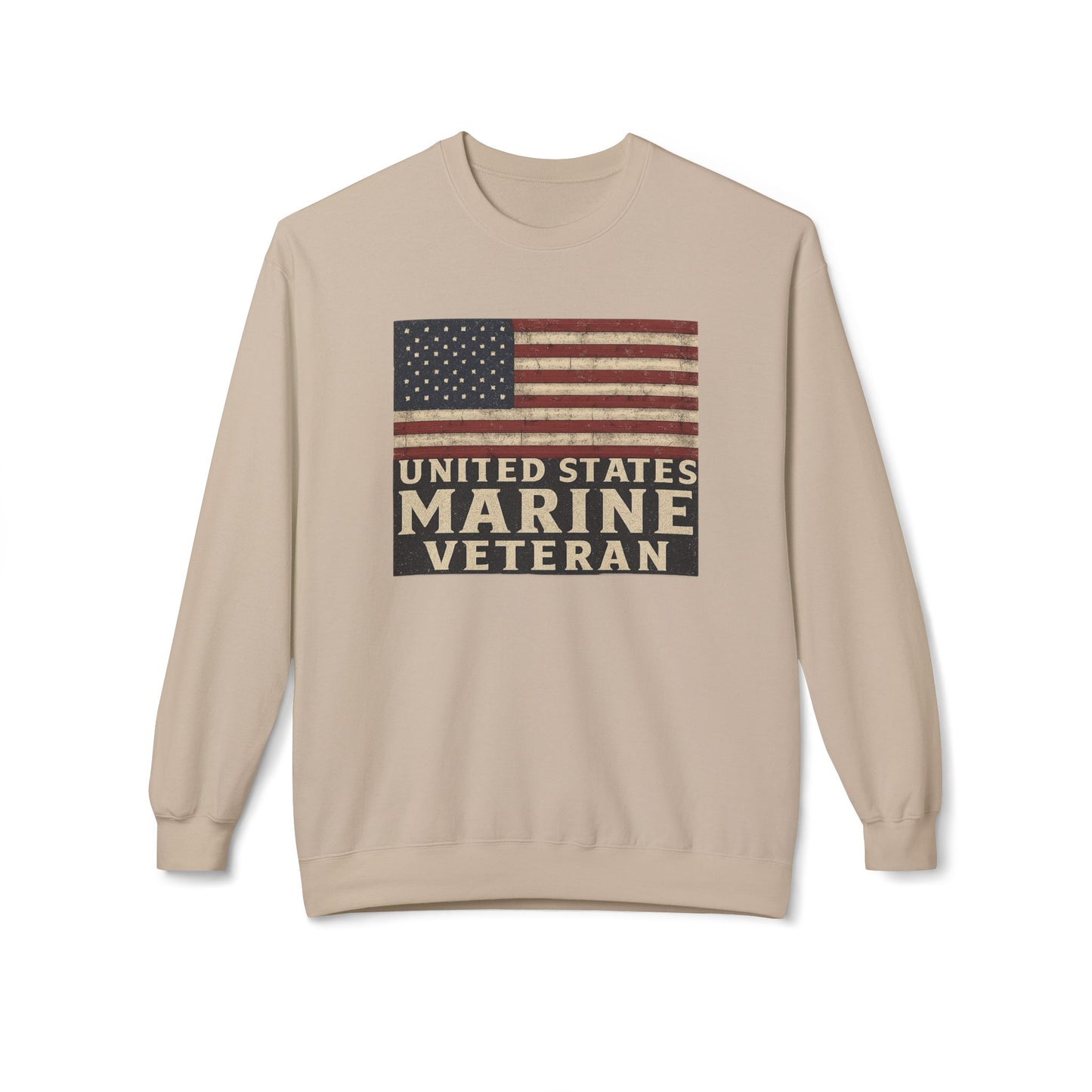 Marine Vet Unisex Fleece Crewneck Sweatshirt