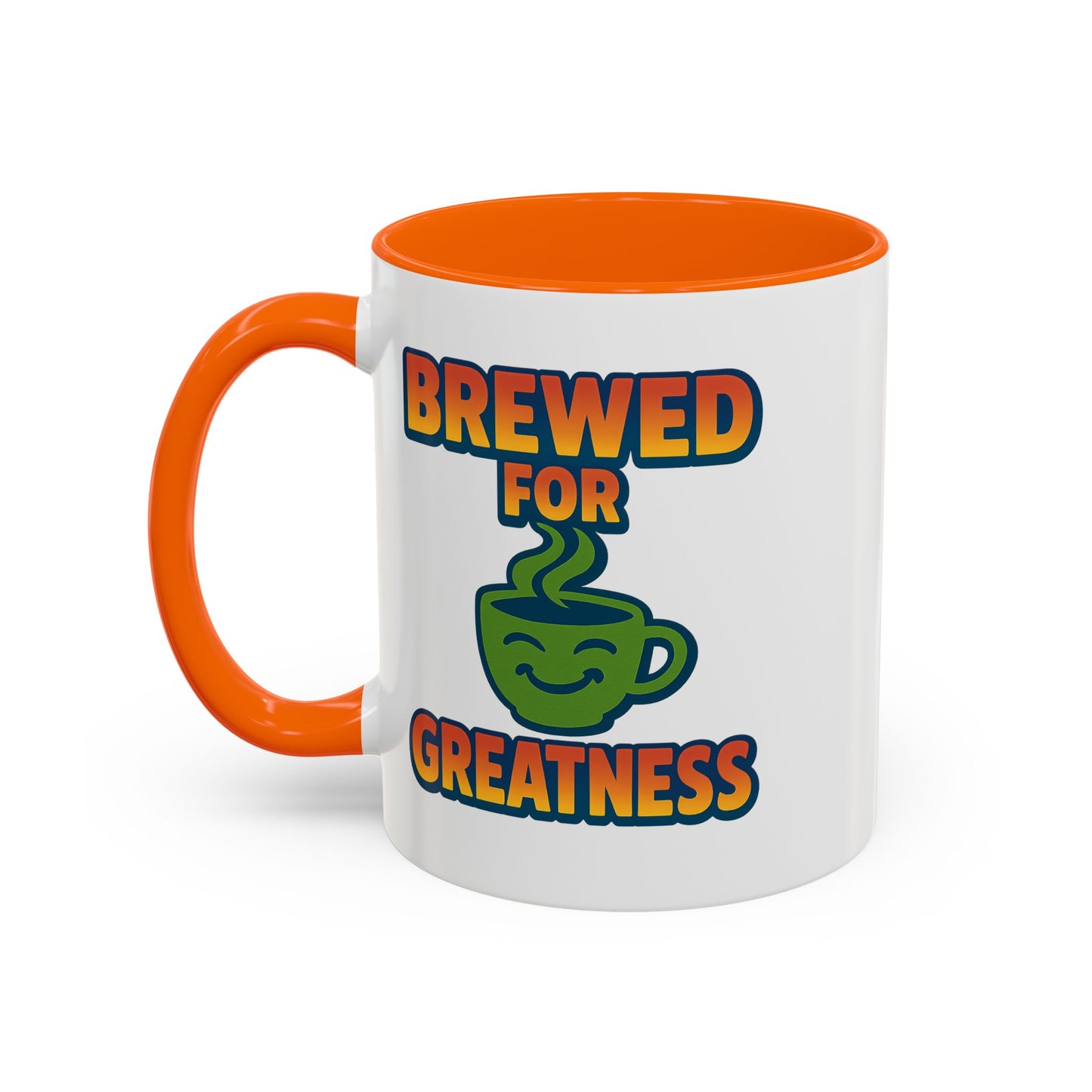 "Brewed For Greatness" Accent Mug