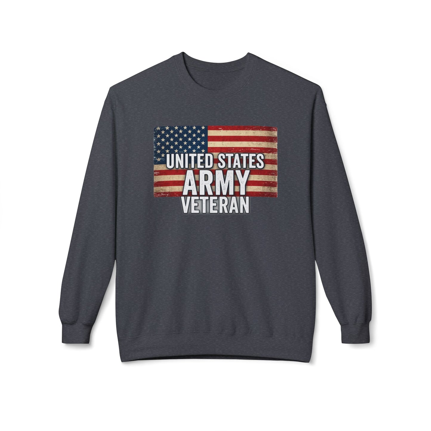 Army Vet Unisex Fleece Crewneck Sweatshirt