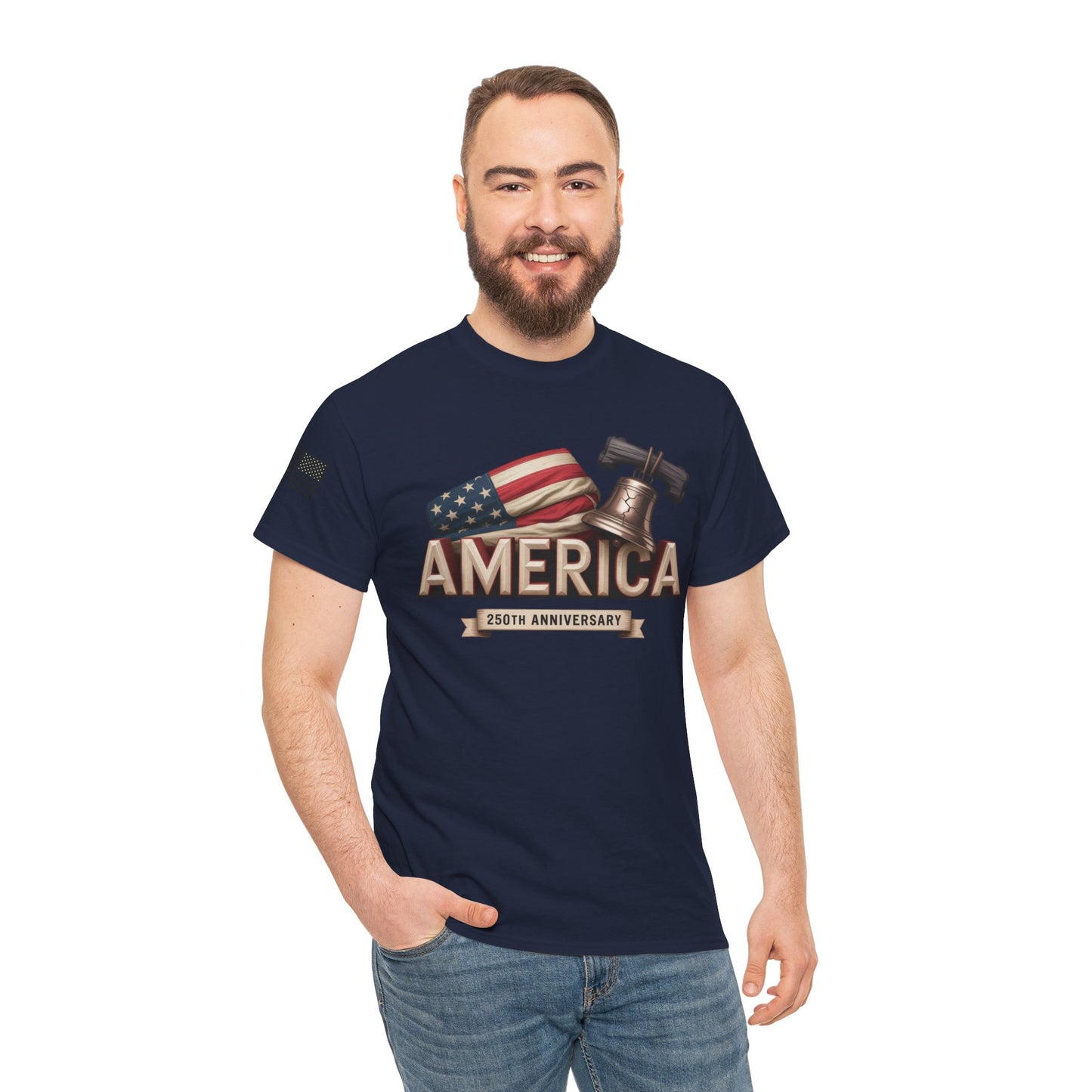 America Built. America Strong. USA 250th Anniversary Unisex Tee