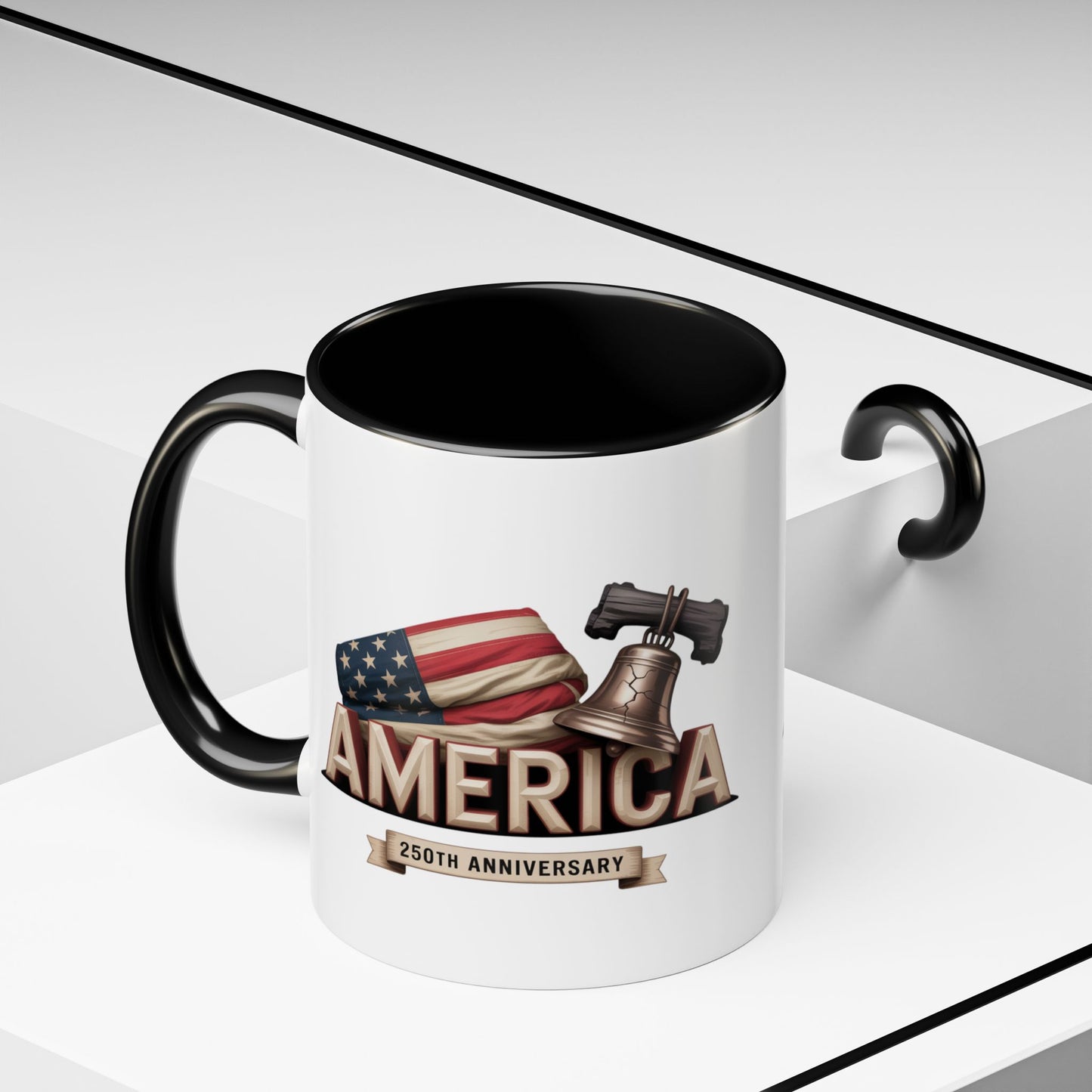 America Built 250th Anniversary Coffee Mug | Patriotic USA Pride Mug – 11oz & 15oz