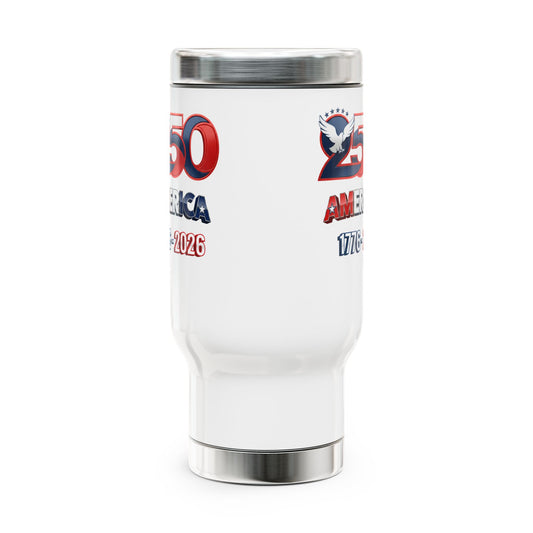 America 250th Insulated Travel Mug (1776–2026) Stainless Steel Travel Mug with Handle, 14oz